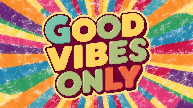 Photo good vibes only tshirt design motivational quote illustartiontypographybannerposter