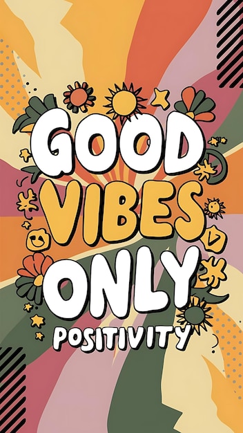 Photo good vibes only tshirt design motivational quote illustartiontypographybannerposter