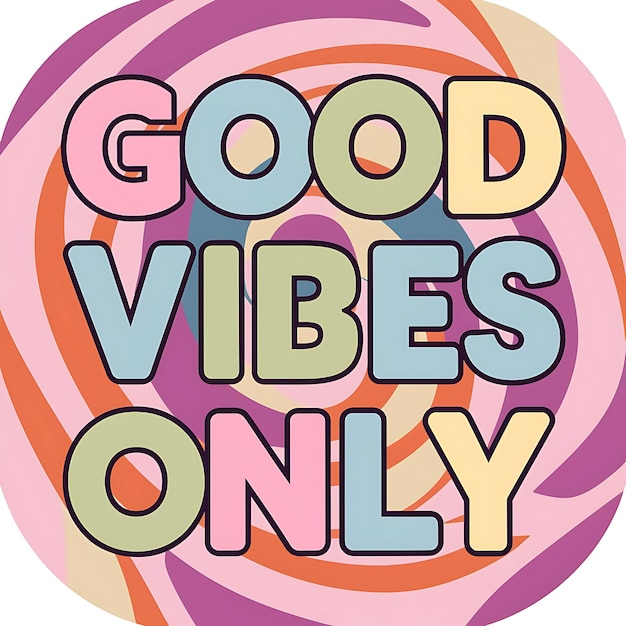 Good Vibes Only Tshirt Design Motivational Quote IllustartionTypographyBannerPoster