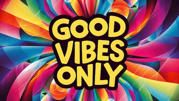 Good Vibes Only Tshirt Design Motivational Quote IllustartionTypographyBannerPoster