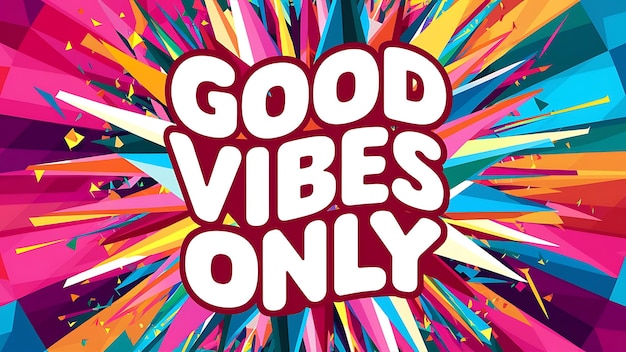 Good Vibes Only Tshirt Design Motivational Quote IllustartionTypographyBannerPoster