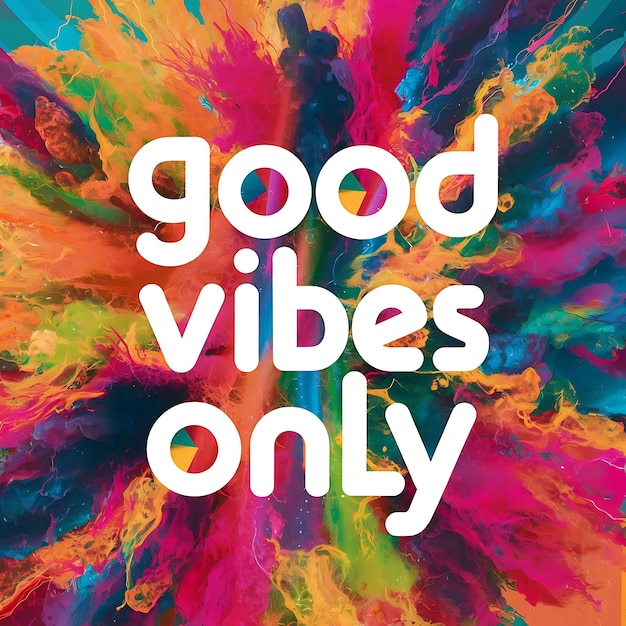 Photo good vibes only tshirt design motivational quote illustartiontypographybannerposter