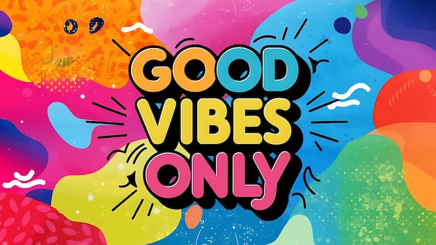 Photo good vibes only tshirt design motivational quote illustartiontypographybannerposter