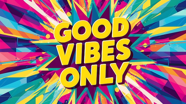 Good Vibes Only Tshirt Design Motivational Quote IllustartionTypographyBannerPoster