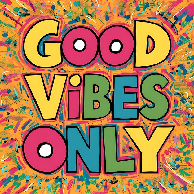 Good Vibes Only Tshirt Design Motivational Quote IllustartionTypographyBannerPoster