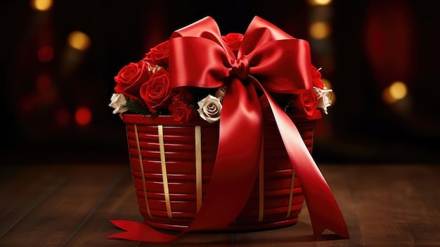 Photo goodies gift red bow