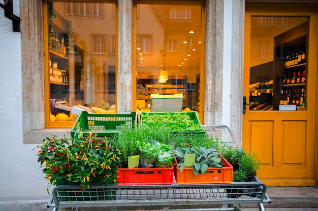 Goods sold in shops in the fairytale town of Rothenburg, Germany