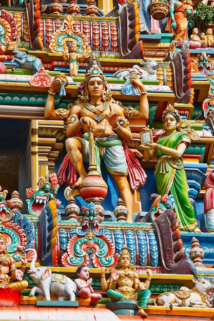 Gopuram tower of Hindu temple