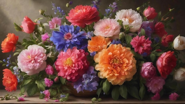 Gorgeous arrangement of flowers wallpaper