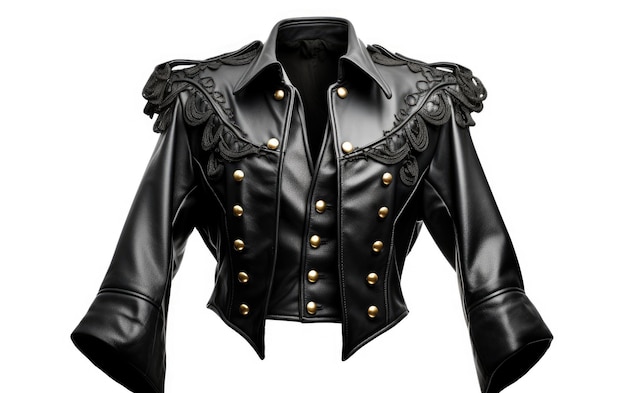 Gorgeous Black Bolero Jacket Isolated on White Background