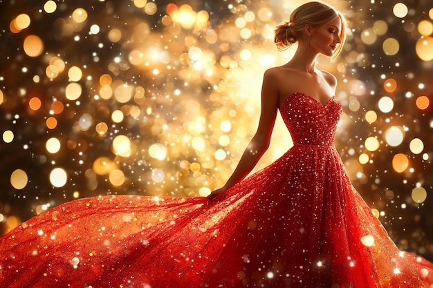 Gorgeous Red Christmas Dress photo