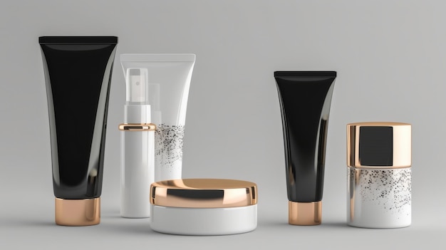 Gorgeous tube containers for cosmetics