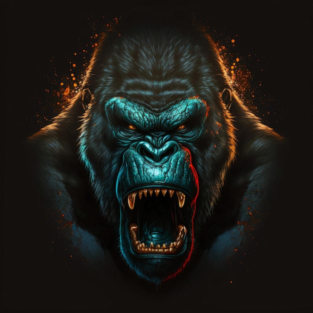 Gorilla illustration