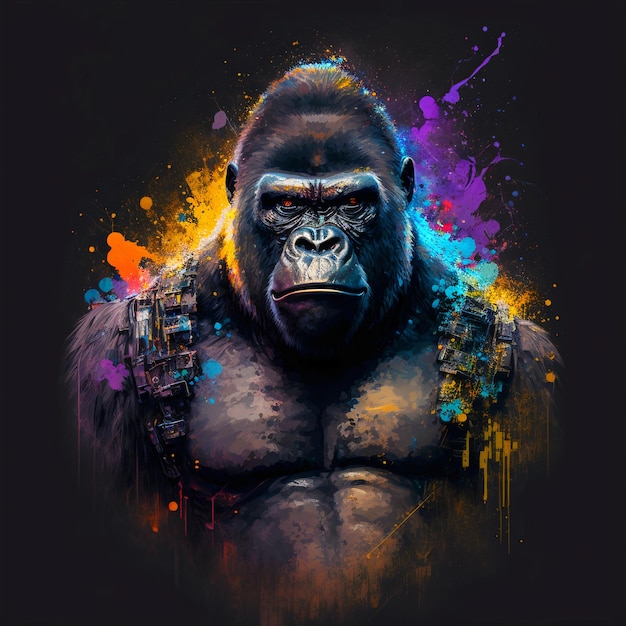 Gorilla illustration