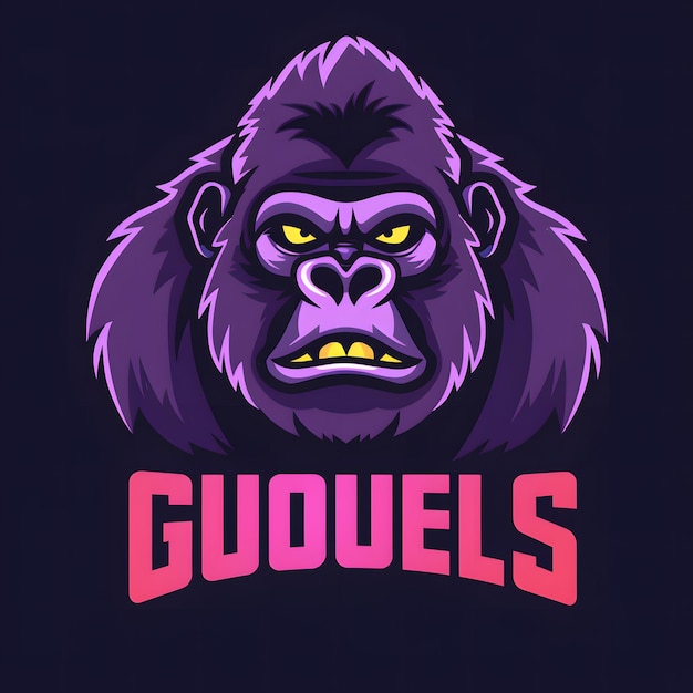 Photo a gorilla logo with the word gorillas on it