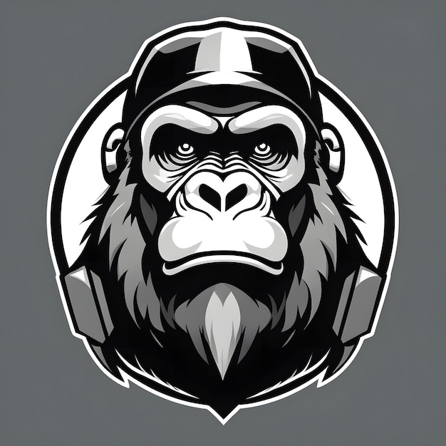 Photo gorilla mascot logo gorilla esports logo gorilla logo design gorilla gaming logo animal mascot logo illustration animal logo ai generative