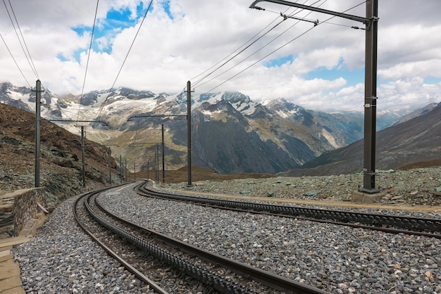 Gornergrat Switzerland Matterhorn mountain visible in background