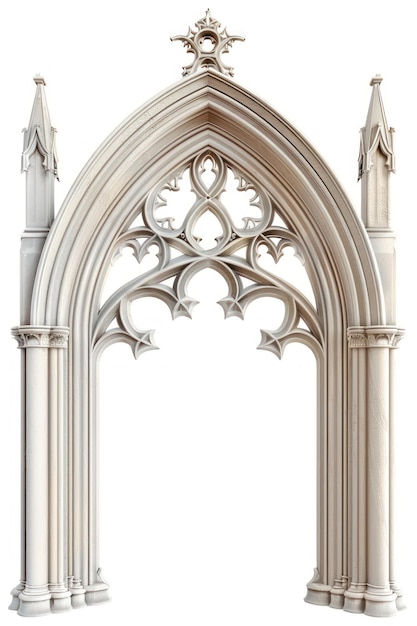 Gothic architectural archway illustration