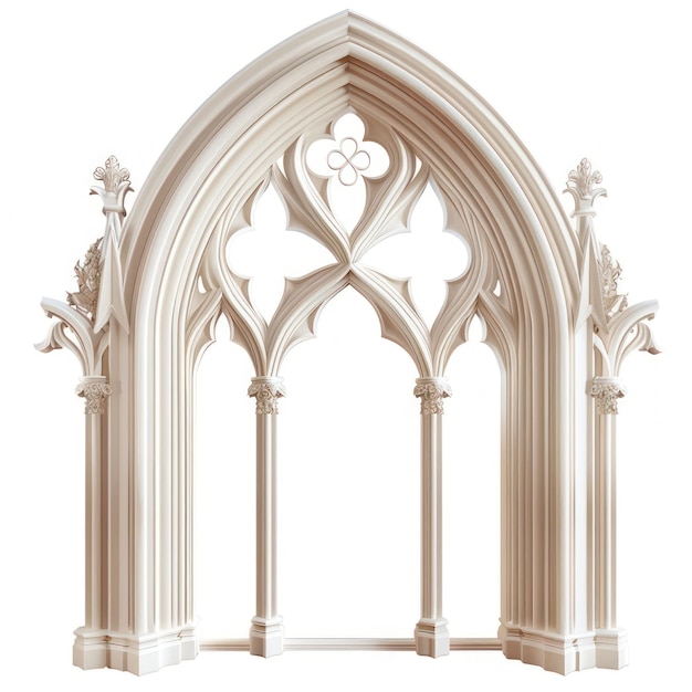 Photo gothic architectural window illustration