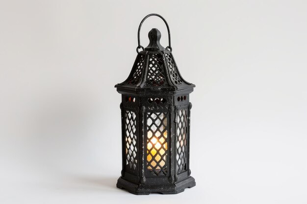 Photo gothic lantern light on transparent background