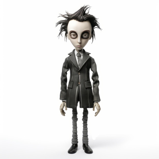 Gothicpunk 3d Animation Chris Angel A Distinctive Character In Tim Burton Style