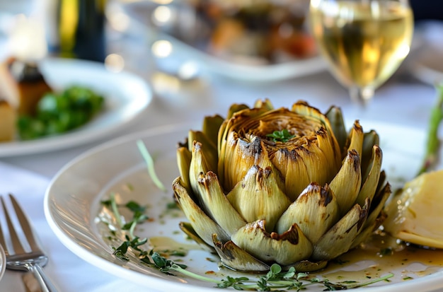 Gourmet artichoke dish