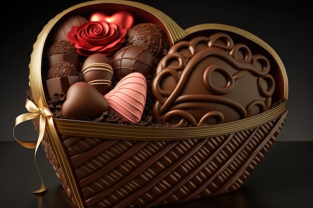 Gourmet chocolate gift baskets for Valentines Day