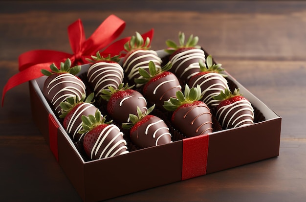 Gourmet chocolate strawberries