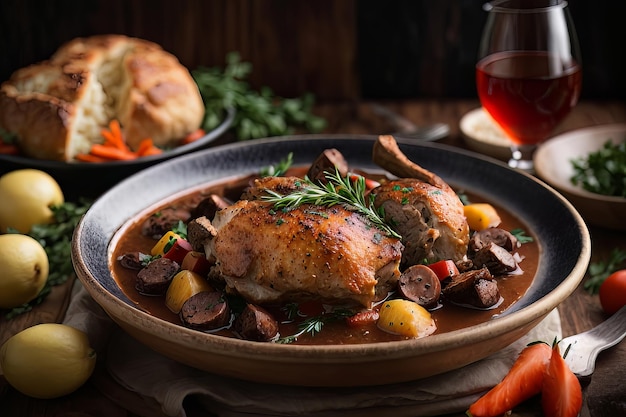 Gourmet Coq au Vin Ready to Satisfy Your Palate