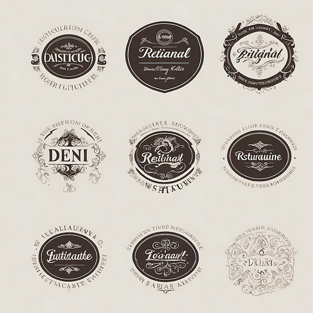 Gourmet Galore A Visual Feast of Restaurant Logos