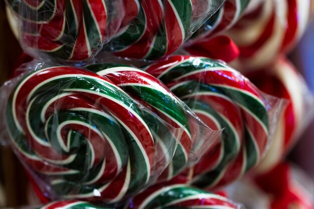 Gourmet hard candies for Christmas holidays.