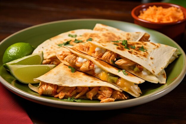 Gourmet TexMex Chicken Quesadilla Joy mexican Cheesy Chicken Quesadilla image