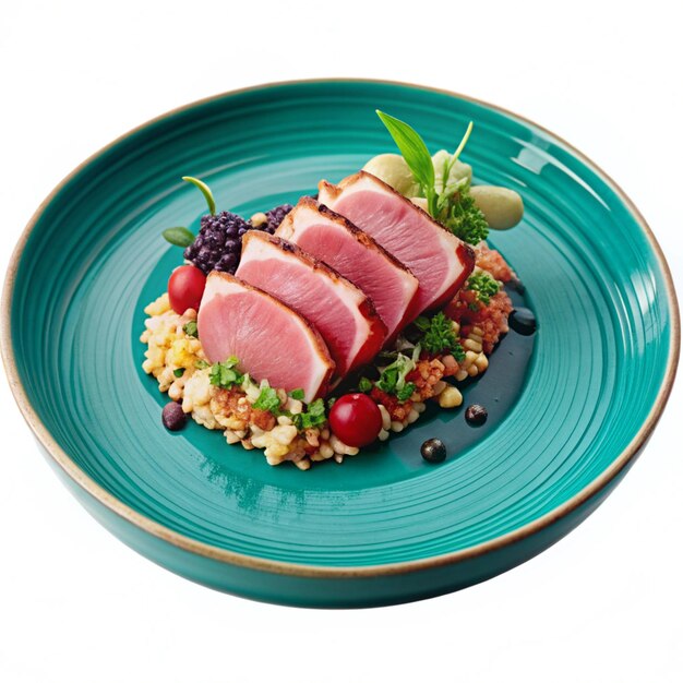 Photo gourmet tuna plates and culinary creations a fine dining experience with fresh tuna cuts