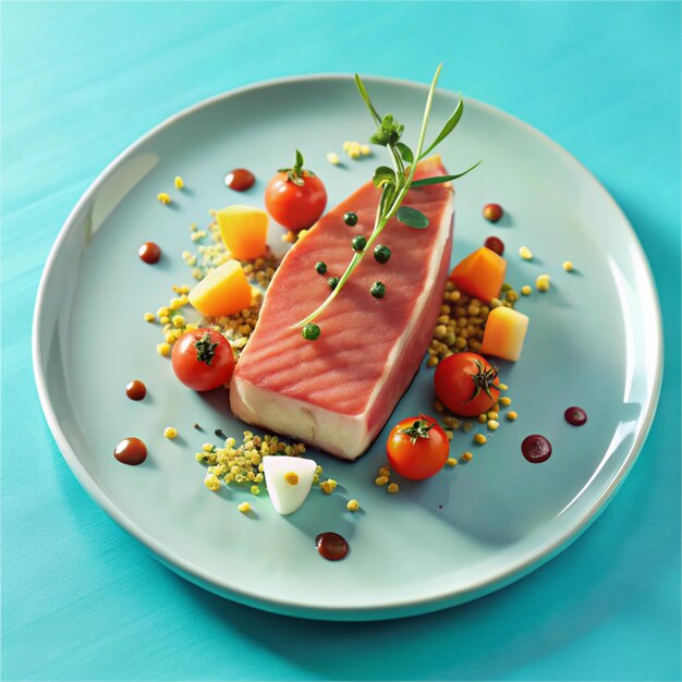 Photo gourmet tuna plates and culinary creations a fine dining experience with fresh tuna cuts