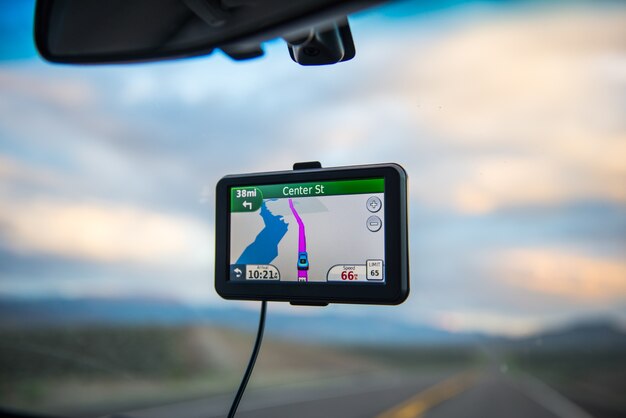 GPS directing to destination