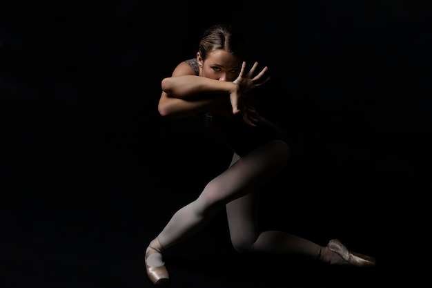 grace and charm of a ballerina's dance in a photo Studio