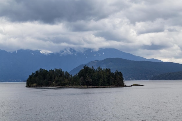 Grace Islands near Sunshine Coast British Columbia Canada Nature Background