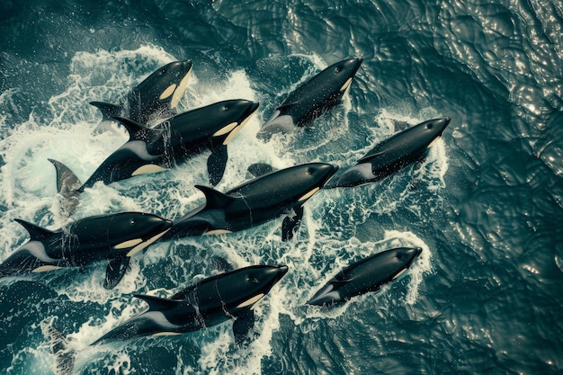 The Grace of Killer Whales from Above