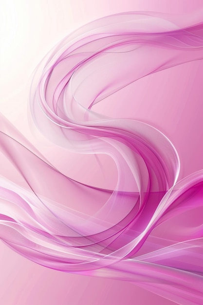 Graceful flowing fabric design on a soft pink background elegant and captivating visual composition