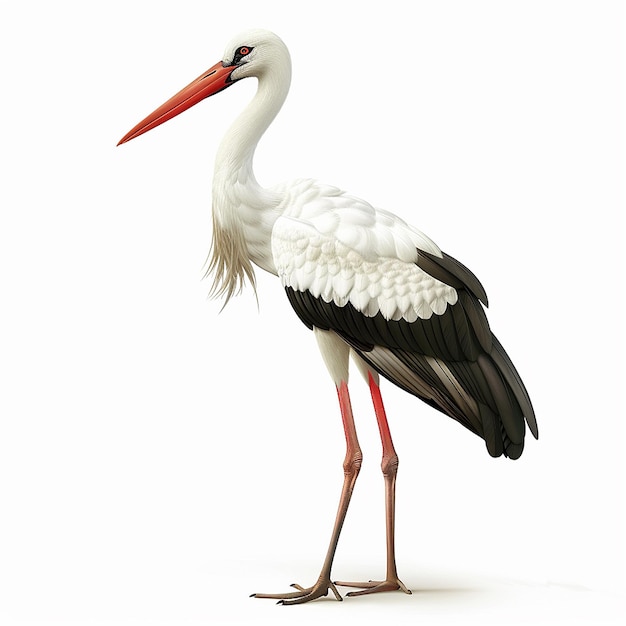 Graceful Stork on Nest