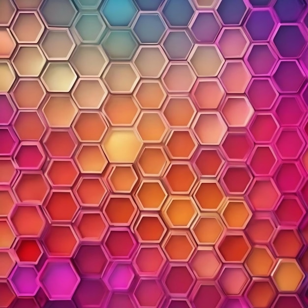 Gradient abstract background with hexagonal pattern illustration for your graphic design