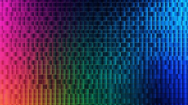 Gradient abstract fine art multicolored grid background generative AI