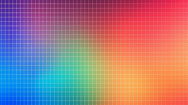 Gradient abstract fine art multicolored grid background generative AI