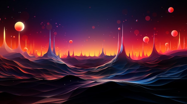 gradient background in futuristic style