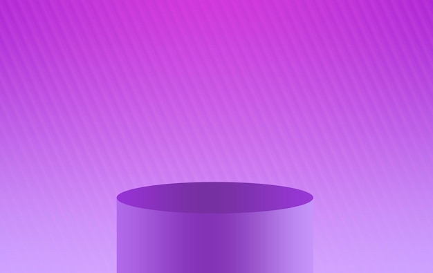 Gradient background pedestal podium