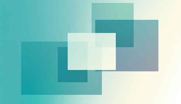 Photo gradient background with blue and green tones featuring abstract squares