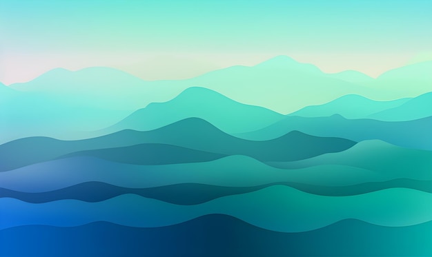 A gradient background with a cool color scheme using shades of blue and green Generative AI