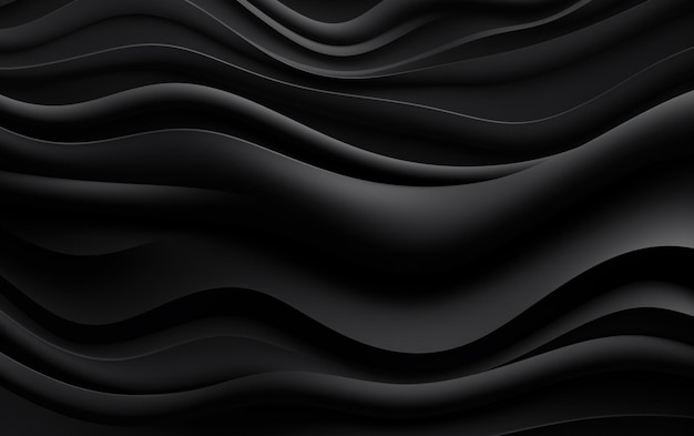 Photo gradient black background with wavy lines