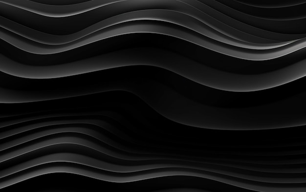 Photo gradient black background with wavy lines