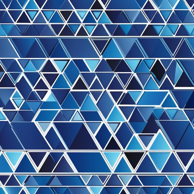 Gradient blue polagon triangle background with 3D